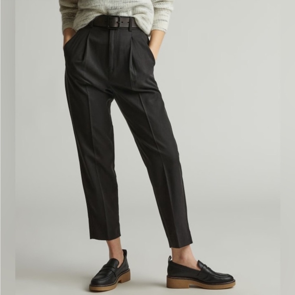 Everlane The Tencel Way High Taper Pant Black NWT